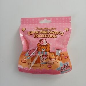 Super Mini Sweets Collections Pink Melon Pan Slow Sented Rise Squishy Keychain